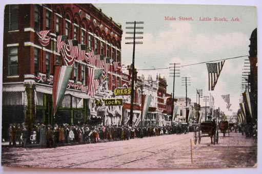 Little Rock, AR Vintage Postcard ~ Main Street