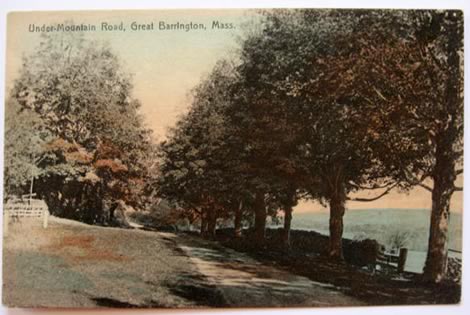 Great Barrington, MA Postcard ~ Under Mountain Road