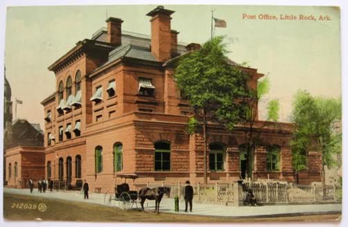 Little Rock AR ~ Post Office Postcard
