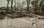 Indianola, IA River View Postcard