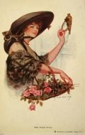 Earl Christy Postcard ~ The Rose Maid