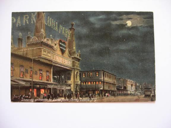 Luna Park, Coney Island Entrance Postcard