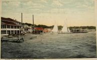 Clear Lake, IA Postcard ~ White Pier