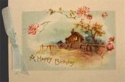 1928 Vintage Happy Birthday Card