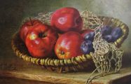 M. Billing Signed Still Life Postcard