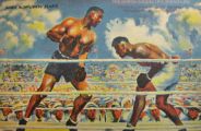 Jack Dempsey & Jess Willard Boxing Postcard ~ James Montgomery Flagg