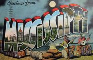Greetings from Mississippi Large Letter Postcard