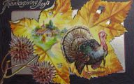 Thanksgiving Joys Turkey & Leaf Postcard