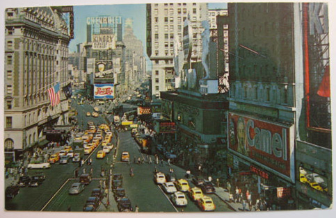Times Square New York Daytime Postcard