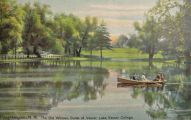 Vassar College Lake Old Willows Postcard ~ Poughkeepsie, NY