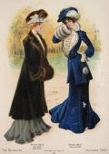 1902 Women's Fashion Print ~ Coat/Jacket, Skirt