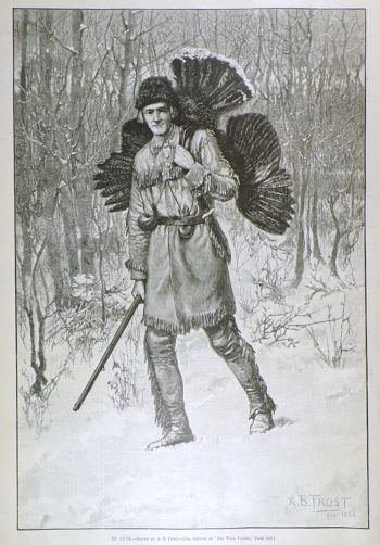 1884 Turkey Hunter ~ A.B. Frost ~ Harper's Weekly