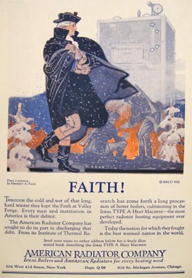 1922 American Radiator Ad ~ Herbert Paus