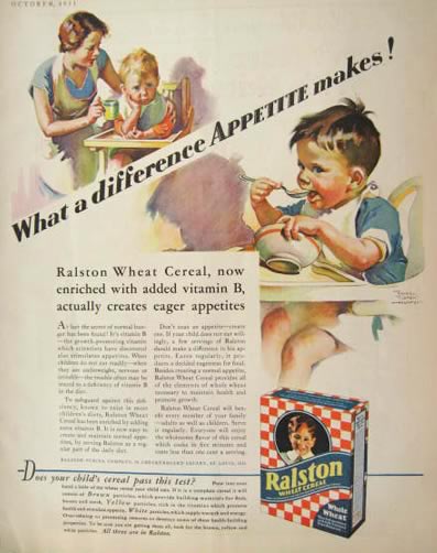 1931 Ralston Purina Cereal Ad ~ Frances Tipton Hunter