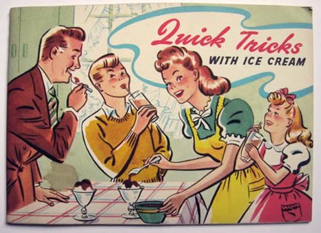 Quick Tricks with Ice Cream Vintage Recipe Booklet