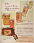 1929 Royal Baking Powder Ad ~ Cream of Tartar