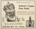 1900 Sanford's Library Paste Ad ~ Utopian Jar
