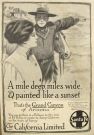 1900's Santa Fe California Limited Ad ~ Grand Canyon