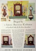 1929 Seth Thomas Clock Ad ~ Cambridge, Danvers, Salem, Banjo, Sharon