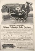 1913 Sidway Antique Collapsible Baby Carriage Ad