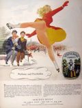 1948 Springmaid Fabrics Ad ~ E. Simms Campbell Pin-Up