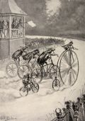 1896 Grasshoppertown Bike Race ~ I.W. Taber Print