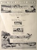 1916 How the Farm Folk Ran Away ~ A Children's Story by Grace May North