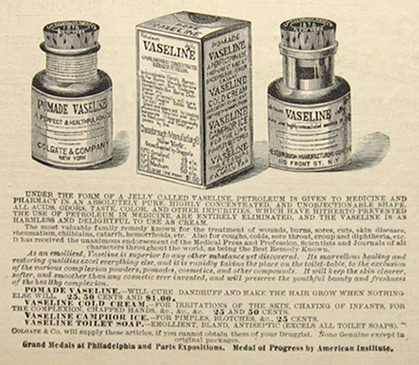 1881 Antique Colgate Vaseline Petroleum Ad