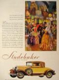 1929 Studebaker Ad ~ Tennis Club ~ Palm Beach, Fl