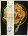 1929 Sunkist Oranges Ad ~ Great Fruit Salad Art