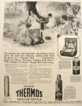 1926 Vintage Thermos Ad ~ Motor Kit, Food Jar