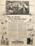 1922 Vintage Thermos Ad ~ Why Be Thirsty?