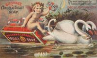 Buchan's Carbolic Soap Trade Card ~ Naked Boy with Swans