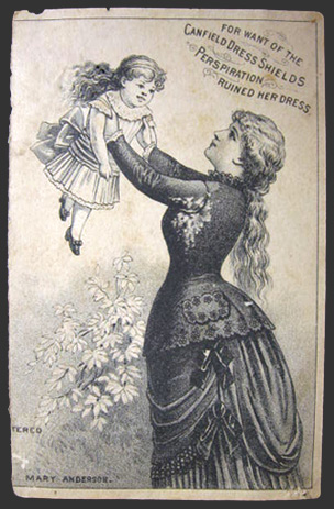 Canfield Dress Shields Trade Card