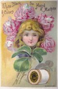 J&P Coats Thread Trade Card ~ Flower Girl