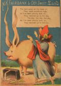 Fairbank Lard ~ Pig with LONG LONG Ears Trade Card