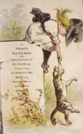 Frear's Cash Bazaar Trade Card, Troy NY ~ Girl & Cat