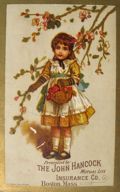 John Hancock Insurance Trade Card ~ Lot of 2