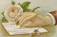 John Campbell Stationers Trade Card ~ Cohoes, NY
