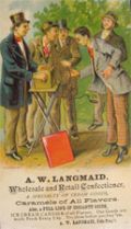 Langmaid Candy & Ice Cream Trade Card ~ Rutland, VT
