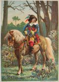 Lazell's Unrivalled Perfume Trade Card ~ Soldier on Horse
