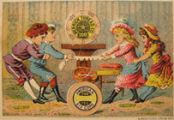 Merrick Thread Trade Card ~ Children Play Tug of War
