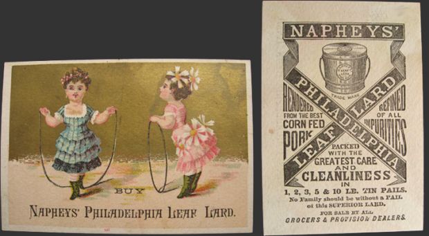 Naphey's Philadelphia Leaf Lard Trade Card