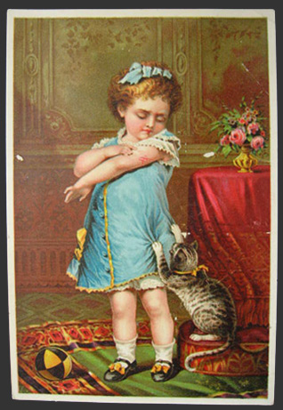 Dr. Jayne's Tonic Trade Card ~ Naughty Puss