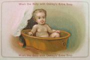 Oakley's Extra Soap Trade Card Lot of 2 ~ Babies