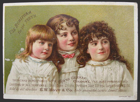 Rubifoam for Teeth Trade Card ~ Three Children