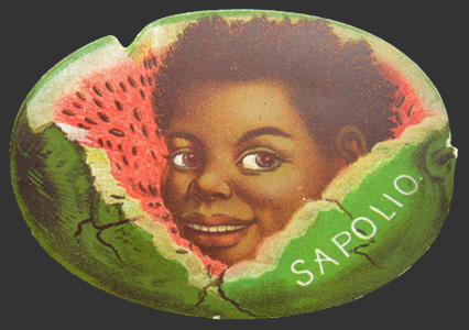 Sapolio Soap Die Cut Trade Card ~ Black Americana, Watermelon