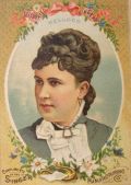 Singer Sewing Machine Trade Card ~ Clara Louise Kellogg
