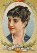 Singer Sewing Machine Trade Card ~ Adelina Patti