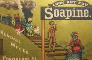 Soapine Trade Card ~ Railroad Train